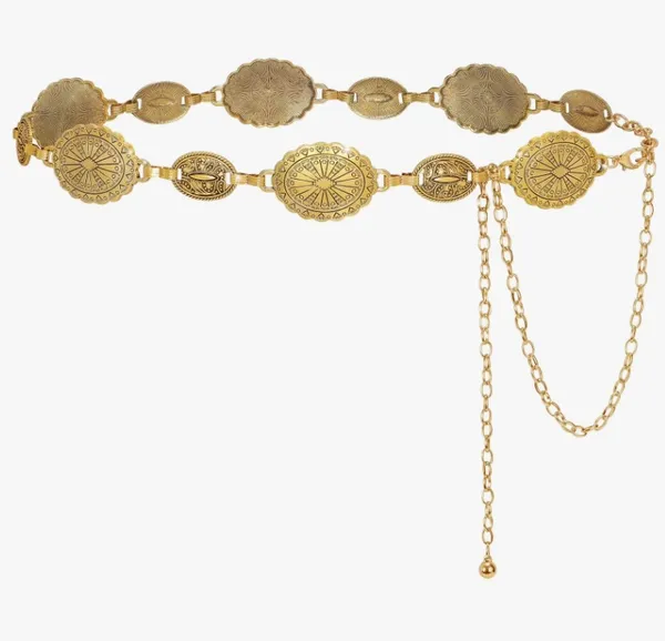 Gold_Alloy_Metal_Medallion_Chain_For_Women