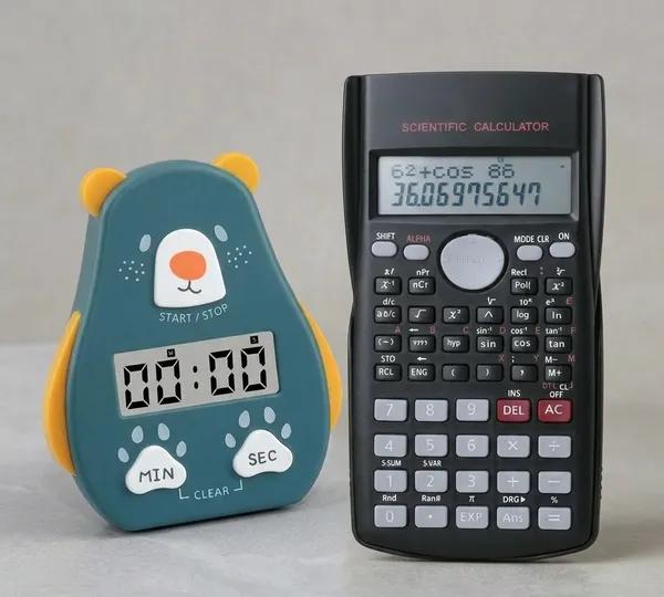 Blue_And_Black_Plastic_Bear-Shaped_Digital_Kitchen_Timer_With_Minute_Second_Controls_And_Lcd_Display_Scientific_Calculator_For_Students_(Pack_Of_2)