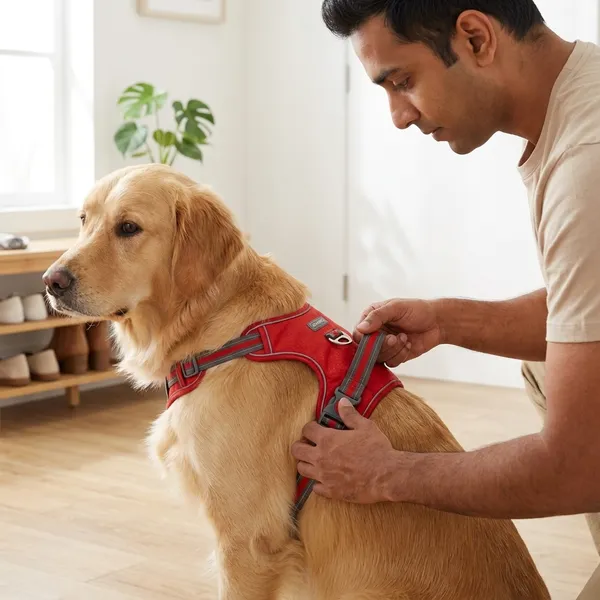 Premium_Red_Reflective_Dog_Harness_for_Walking_and_Running