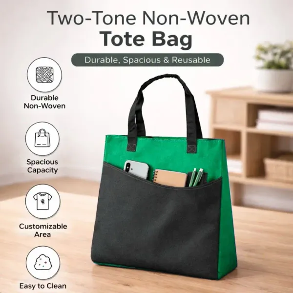 Two-Tone_Non-Woven_Tote_Bag_(Pack_Of_6)