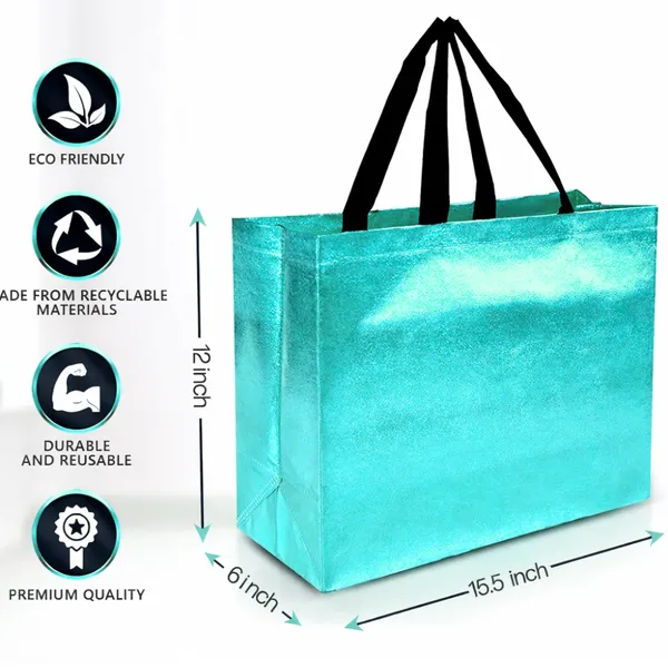 Teal_Glossy_Metallic_Gift_Bag_(Pack_Of_4)