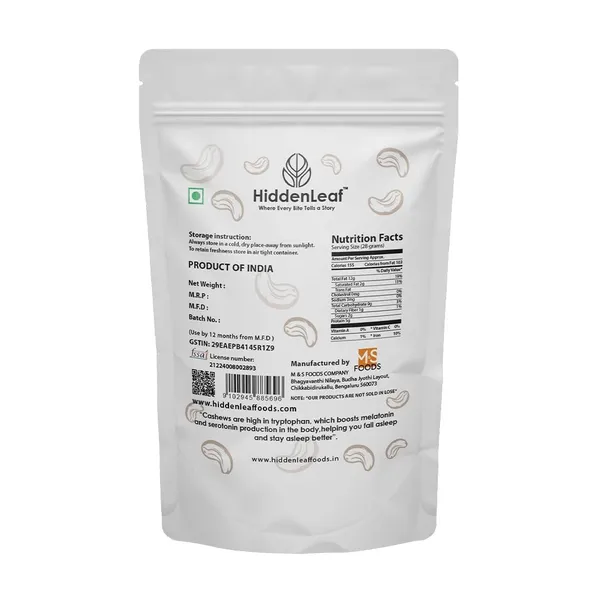 Hiddenleaf_Natural_Cashews_Natural_Hand_Picked_Gluten_Free_Healthy_Snacking_Natural_Dried_Dryfruits_Fiberous_Delicious_For_Snacking
