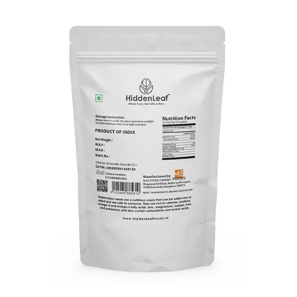 Hiddenleaf_Watermelon_Seeds_200g_Gluten_Free_Rich_In_Protein_Fiber_Healthy_Fats_Premium_Edible_Seeds_Pack_Of_2