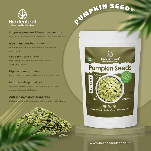 Hiddenleaf_Pumpkin_Seeds_Gluten_Free_Rich_In_Fiber_Healthy_Fats_Premium_Edible_Seeds_200_G_Pack_Of_2