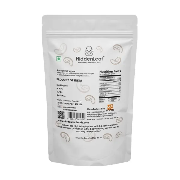 Hiddenleaf_Natural_Cashews_Natural_Hand_Picked_Gluten_Free_Healthy_Snacking_Dried_Dryfruits_Fiberous_Delicious_For_Snacking