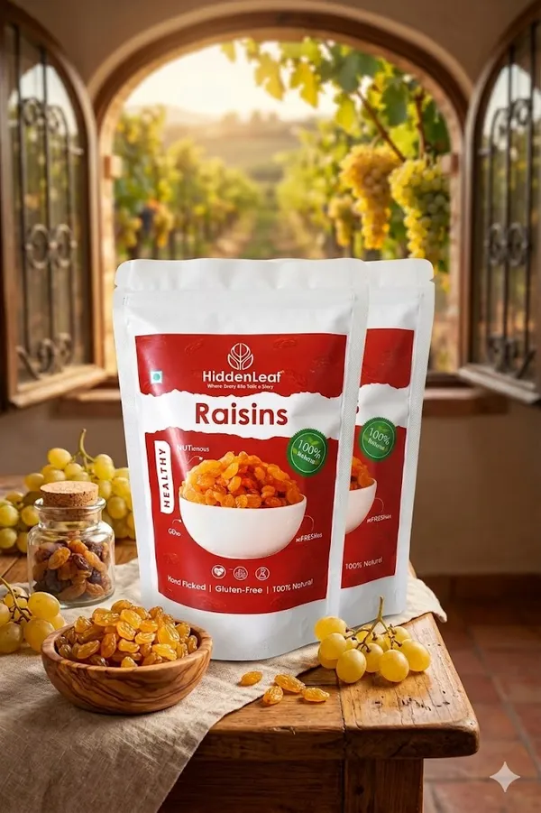 Hiddenleaf_Raisins_Natural_Dried_Grapes_Sweet_Fruity_Taste_And_Soft_Chewy_Texture_Hand_Picked_Gluten_Free_Golden_Yellow_200g_Pack_Of_2