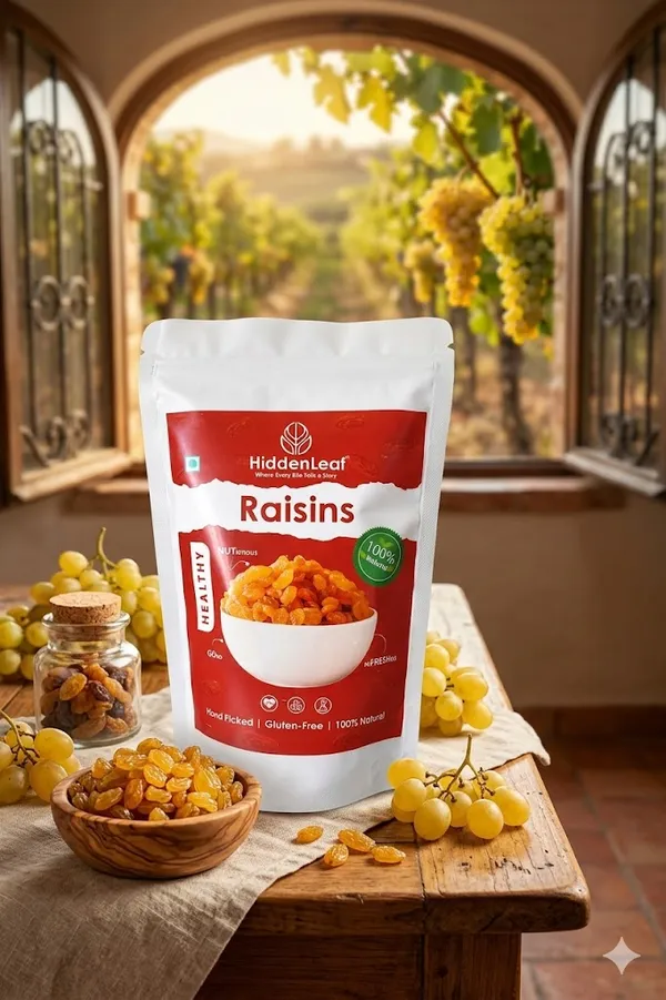 Hiddenleaf_Raisins_Natural_Dried_Grapes_Sweet_Fruity_Taste_And_Soft_Chewy_Texture_Hand_Picked_Gluten_Free_Golden_Yellow_200g_Pack_Of_2