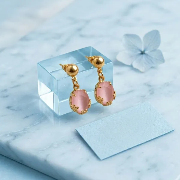 Baby_Pink_Stone_Earrings