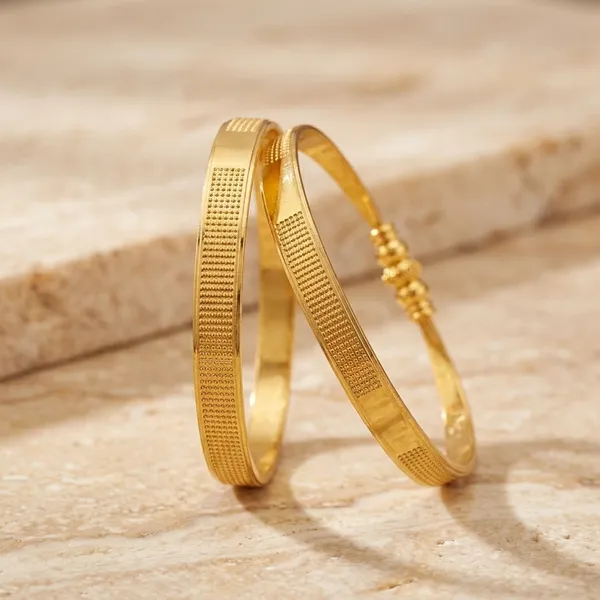 Pack_Of_2_Elegant_Gold_Bangles/Bracelet_For_Women