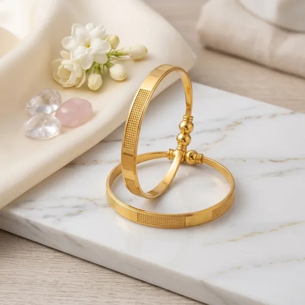 Pack_Of_2_Elegant_Gold_Bangles/Bracelet_For_Women