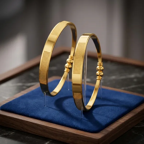 Pack_Of_2_Elegant_Gold_Bangles/Bracelet_For_Women