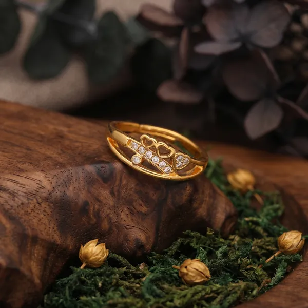 Elegant_Gold_Plated_Double_Heart_Diamond_Ring_For_Girls_And_Womens