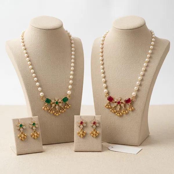Elegant_Pearl_Jewelry_Set_for_Women_|_Designer_Necklace_&_Earrings_Combo_Of_2_