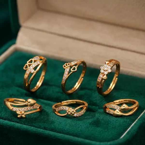 Fashionable_Adjustable_Gold_Tone_Rings_with_Crystal_Stones_for_Women_-_Pack_of_6