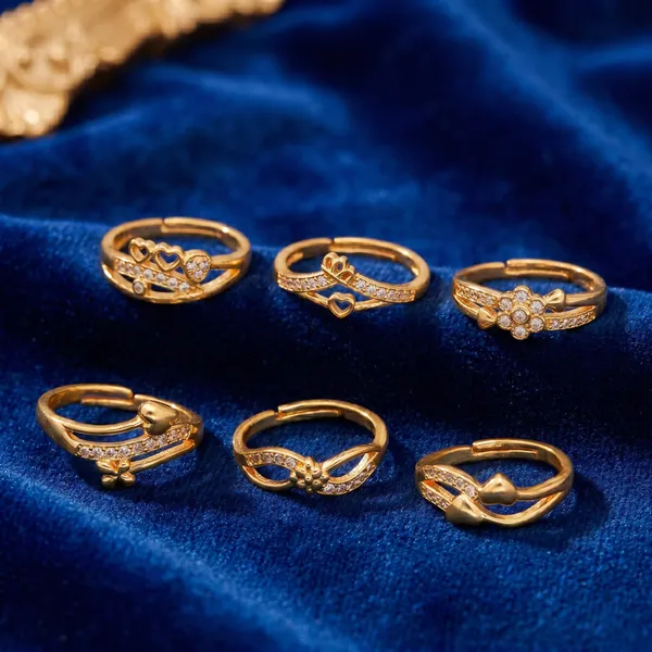 Fashionable_Adjustable_Gold_Tone_Rings_with_Crystal_Stones_for_Women_-_Pack_of_6