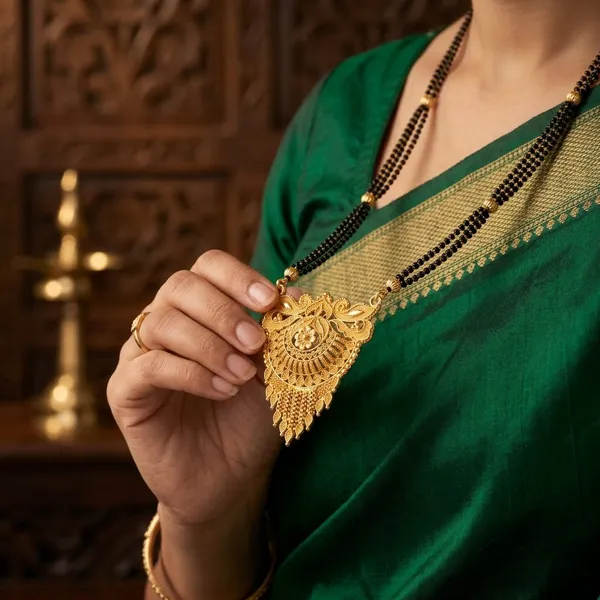 Floral_Pendant_Mangalsutra_with_Triple_Black_Bead_Chain