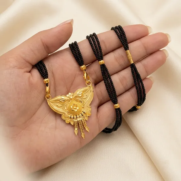 Gold_Plated_Black_Beads_Mangalsutra_for_Women