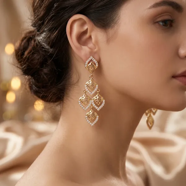 Gold_Toned_Cubic_Zirconia_Chandelier_Drop_Earrings