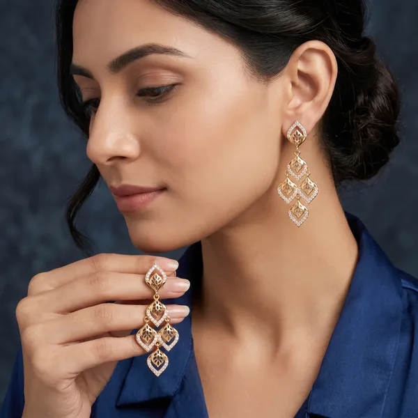 Gold_Toned_Cubic_Zirconia_Chandelier_Drop_Earrings
