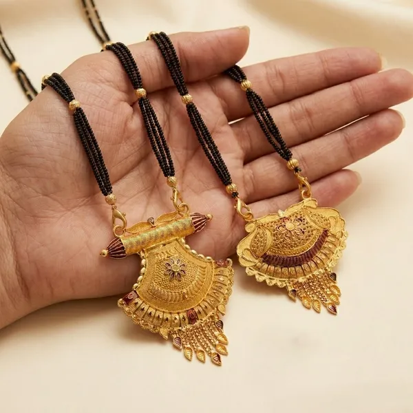 Latest_Black_Beads_Mangalsutra_Set_for_Women_|_Combo_of_2