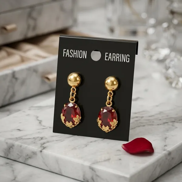 Maroon_Stone_Earrings_for_Women