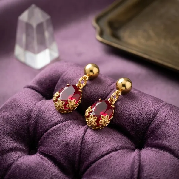 Maroon_Stone_Earrings_for_Women