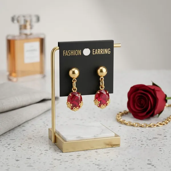 Maroon_Stone_Earrings_for_Women