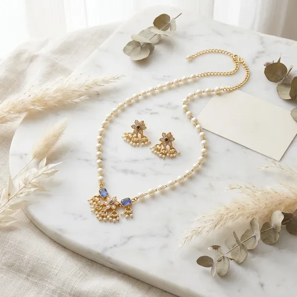 Premium_Pearl_Choker_Necklace_Set_for_Women_&_Girls