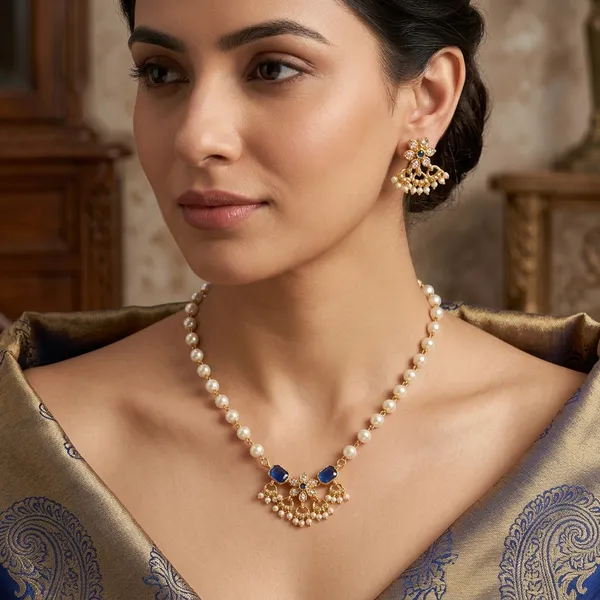 Premium_Pearl_Choker_Necklace_Set_for_Women_&_Girls