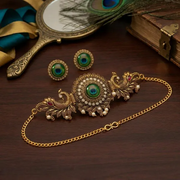 Royal_Peacock_Feather_Necklace_Set_for_Women_with_Earrings