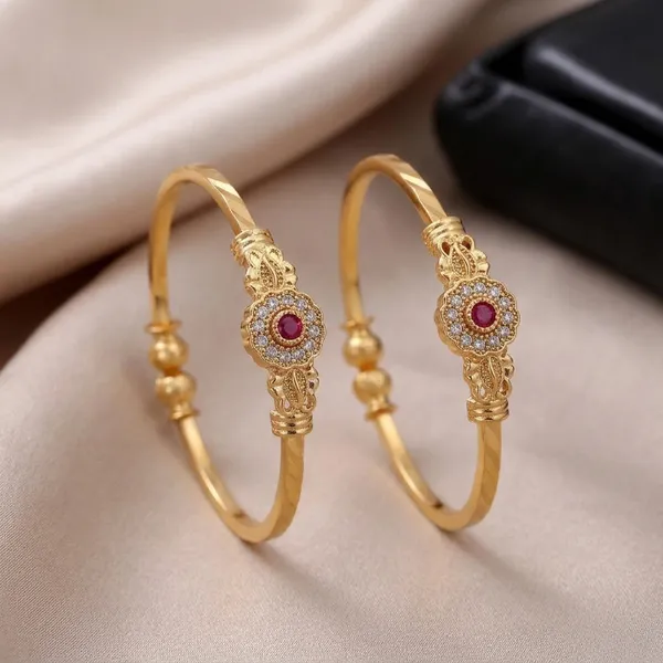 Traditional_Gold-Tone_Pearl_Jewelry_Set_with_Green_Stone_Pendant,_Earrings_&_Red_Stone_Bangles