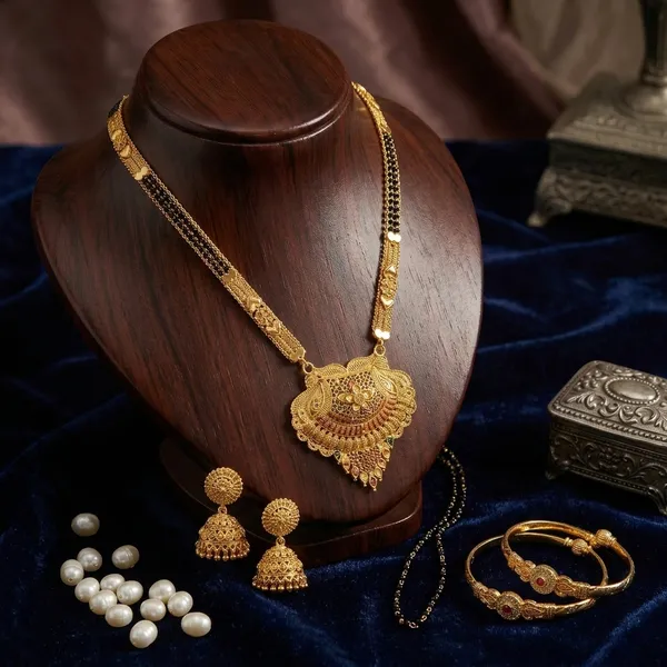 The_Royal_Vivah_Heritage_Set_Gold_Plated_Bridal_Mangalsutra_And_Accessories