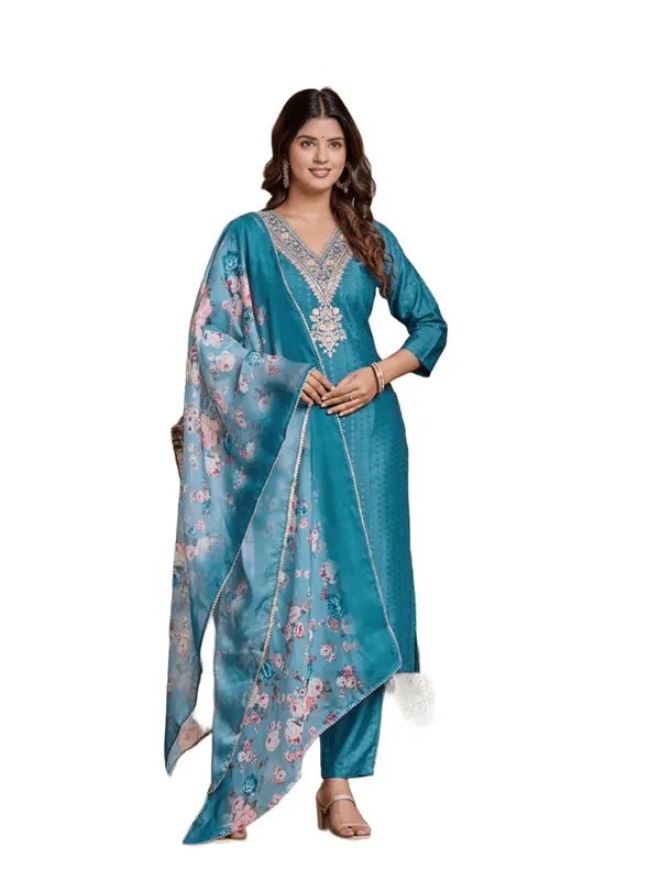 Arma_Fashion_Pant_Suit_Set_With_Dupatta_For_Women_Straight_Viscose_Rayon_Embroidery_Sets_Embroidered_Suit_Firozi_Kurti_Set_Three_Piece_Dark_Sky