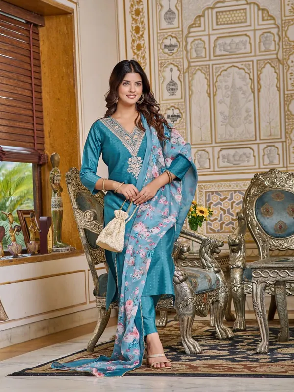 Arma_Fashion_Pant_Suit_Set_With_Dupatta_For_Women_Straight_Viscose_Rayon_Embroidery_Sets_Embroidered_Suit_Firozi_Kurti_Set_Three_Piece_Dark_Sky