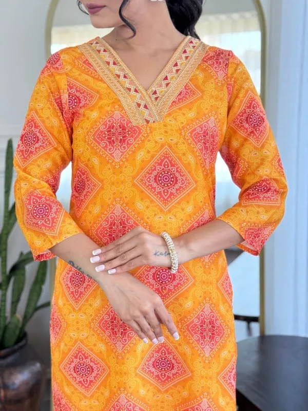 Arma_Fashion_Combo_Pack_Of_2_Kurta_Sets_Orange_And_Red_Embroidered_Ethnic_Wear_|_Pack_Of_2