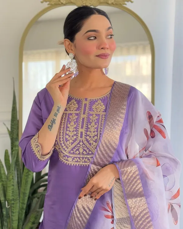 Arma_Fashion_Women_Rayon_Embroidered_Straight_Kurta_With_Pant_And_Taby_Printed_Dupatta_Sets_Round_Neck_Diwali_Navratri_Indian_Festival_Wear