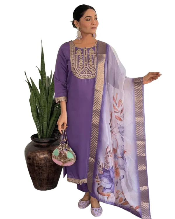 Arma_Fashion_Women_Rayon_Embroidered_Straight_Kurta_With_Pant_And_Taby_Printed_Dupatta_Sets_Round_Neck_Diwali_Navratri_Indian_Festival_Wear
