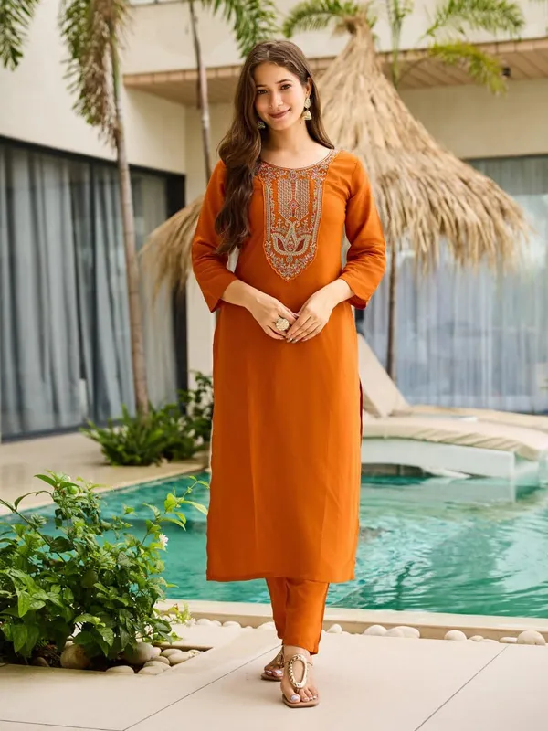 Arma_Fashion_Women_Rayon_Embroidered_Straight_Kurta_With_Pant_And_Dupatta_Sets_Calf_Length_3/4_Sleeve_Elegant_Ethnic_Attire_Traditional_Diwali_Navratri