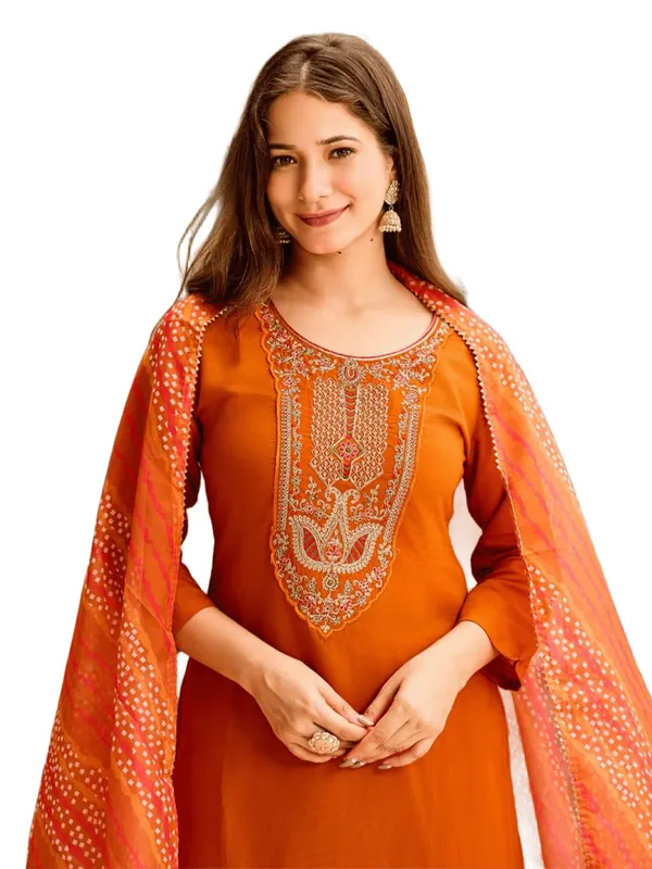Arma_Fashion_Women_Rayon_Embroidered_Straight_Kurta_With_Pant_And_Dupatta_Sets_Calf_Length_3/4_Sleeve_Elegant_Ethnic_Attire_Traditional_Diwali_Navratri
