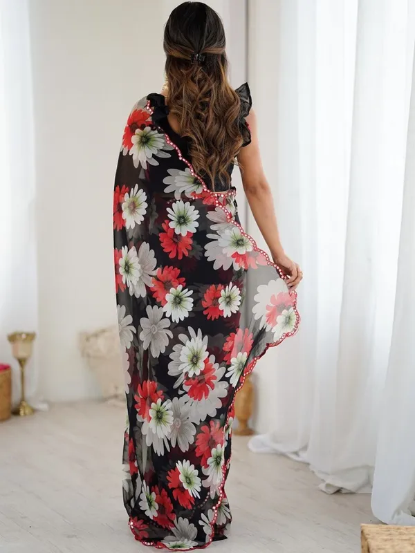 Georgette_Silk__Saree_With_Unstitched_Blouse