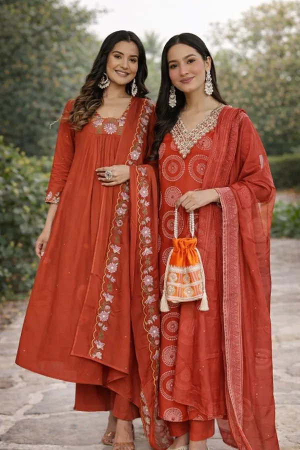 Arma_Fashion_Combo_Kurta_Sets_Red_Embroidered_Ethnic_Wear_For_Women_Pack_Of_2