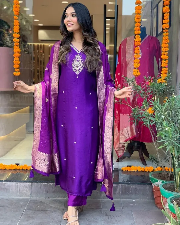Purple_Pure_Cotton_Kurta_Set_For_Women