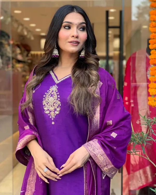 Purple_Pure_Cotton_Kurta_Set_For_Women