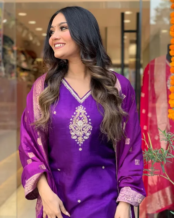 Purple_Pure_Cotton_Kurta_Set_For_Women