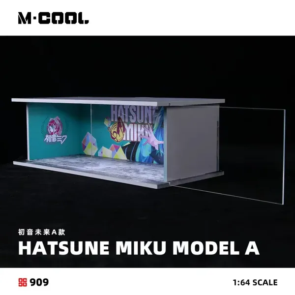 1:64_Diecast_Car_Display_Case,Lighted_Parking_lot_Scene_Display_Garage_for_Hot_Wheels_Series,Matchbox_Toy_Car_Model_Storage_Display_Stand
