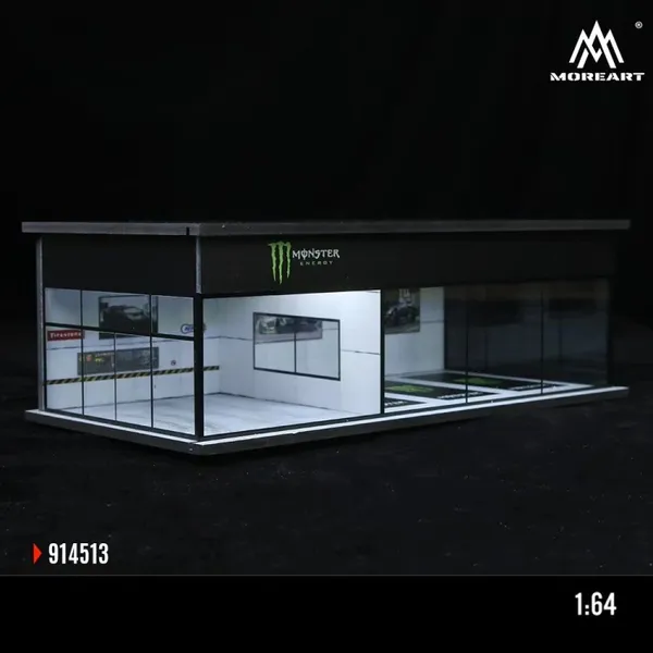 1:64_Diecast_Car_Display_Case,Lighted_Parking_lot_Scene_Display_Garage_for_Hot_Wheels_Series,Matchbox_Toy_Car_Model_Storage_Display_Stand_