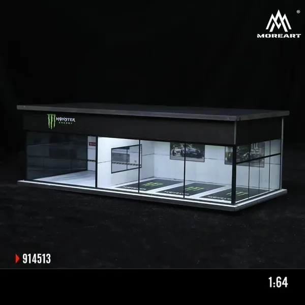 1:64_Diecast_Car_Display_Case,Lighted_Parking_lot_Scene_Display_Garage_for_Hot_Wheels_Series,Matchbox_Toy_Car_Model_Storage_Display_Stand_