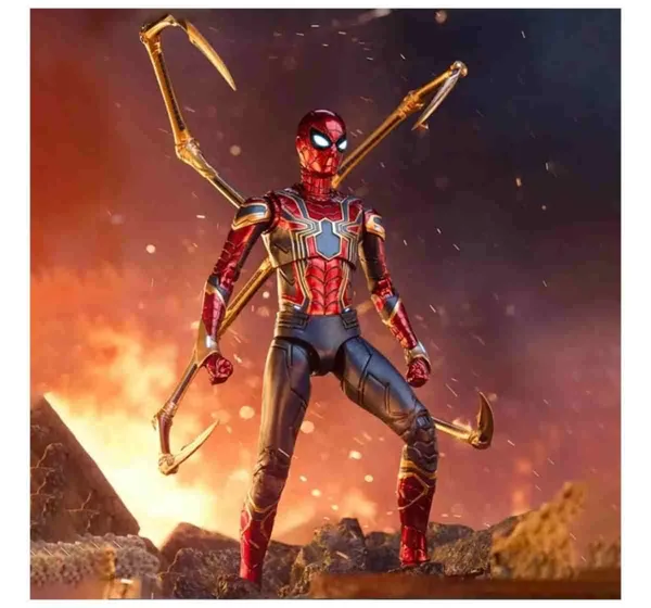 Avengers:_Infinity_War_Iron_Spider_Action_Figure_–_1:10_Scale_Collectible_Figure,_Approx._18_cm,_Detailed_Superhero_Display_Model_for_Collectors_&_Fans