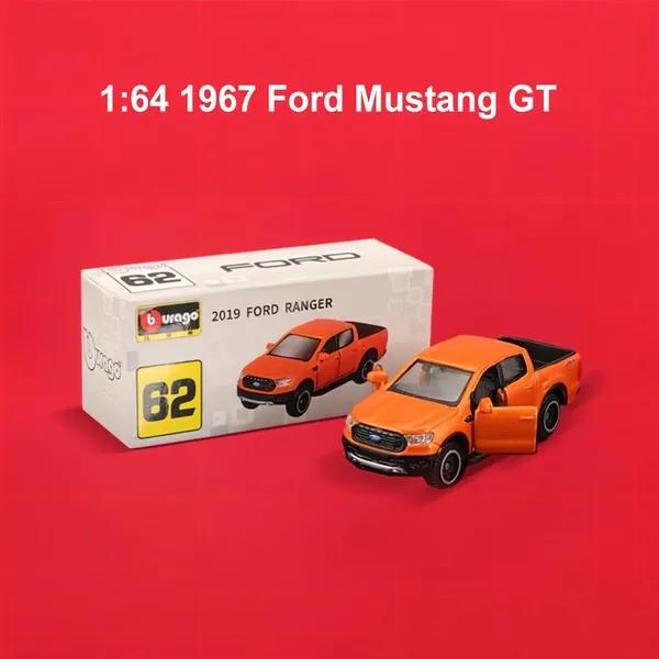 Bburago_2019_Ford_Ranger_Orange_1:64_Diecast_Model_Car_–_Collectible_Scale_Model