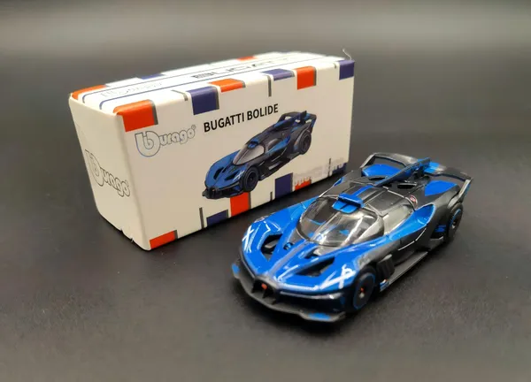 Bburago_Bugatti_Bolide_Blue_&_Black_1:64_Diecast_Model_Car_–_Collectible_Scale_Model